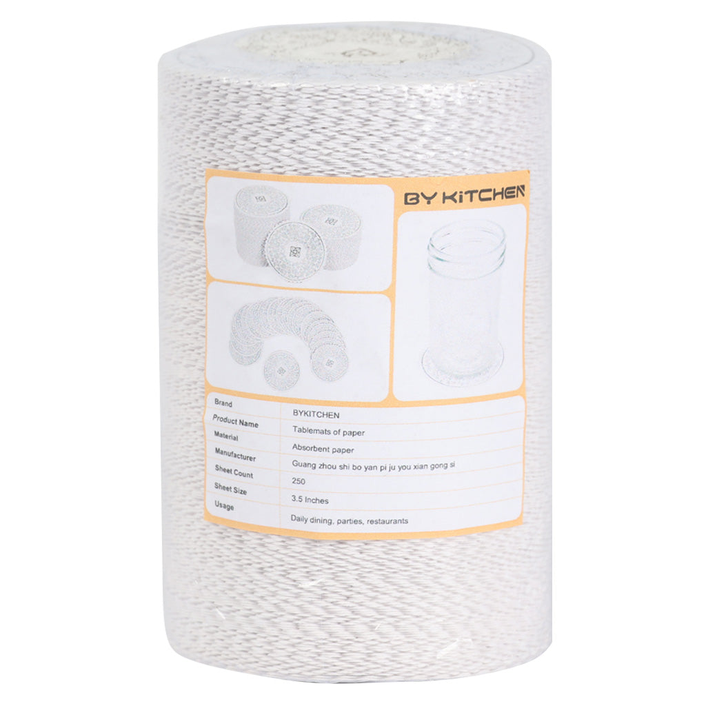 BY KITCHEN Premium Absorbent Paper TableMats,Disposable Placemats for Dining, Parties & Restaurants