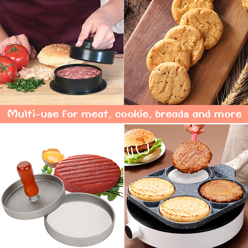 Burger Patty Paper Rounds for 4/4.5 Inch Burger Press, 200pcs 4.5inch Baking Parchment Rounds/Hamburger Patty Paper Sheet for Separating Burger Patty, Cookies and More (5.5/6/7/8/9/10/12in Available)