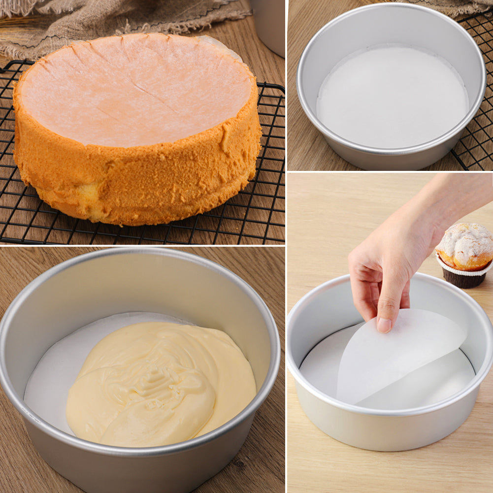 10 Inch Baking Circles, Set of 100, Round Parchment Papers for Springform Cake Tin, Round Cake Tin, Tortilla Press