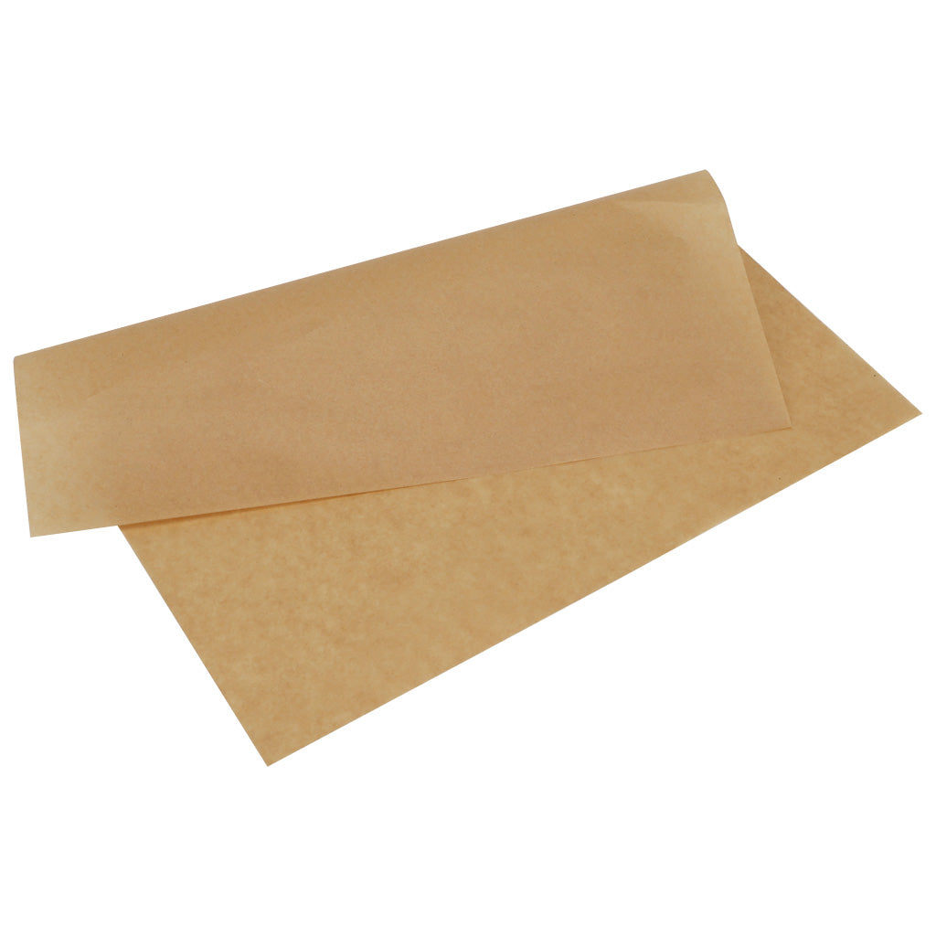 BYKITCHEN Food-Grade Absorbent Sheets Natural Brown Greaseproof Wrapping Paper for Sandwiches & Takeout
