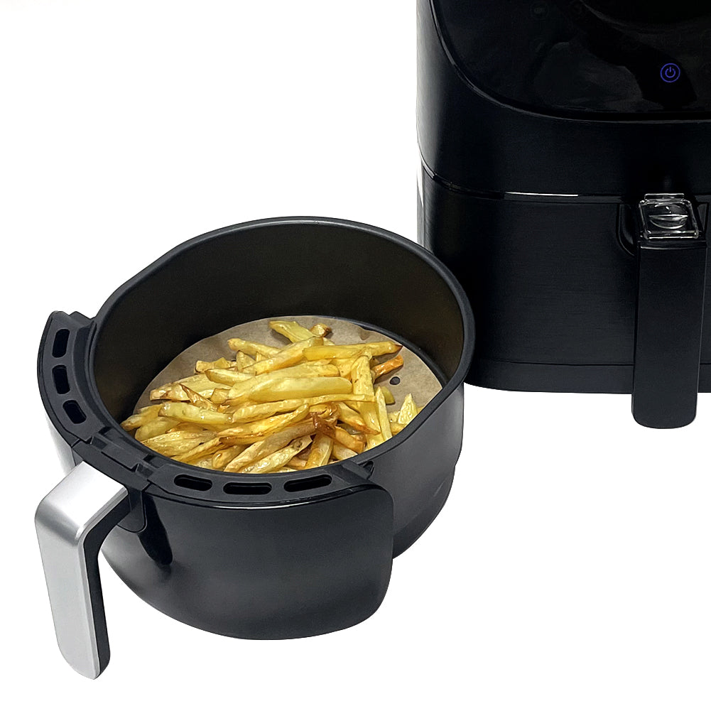 Round Air Fryer Liners, Set of 200, 8 Inch Air Fryer Parchment Paper/Bamboo Steamer Liners for Air Fryer, Steaming Basket and More(5/6/7/8/9/10in Optional)