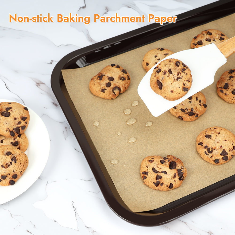 BYKITCHEN 9 x 13 Inch Parchment Paper Sheets, Non-Stick Precut Unbleached Baking Parchment Paper Liners for Oven, Air Fryer, Grilling, Cooking Bread Cake Cookie, Fits for Quarter Sheet Pan (120pcs)