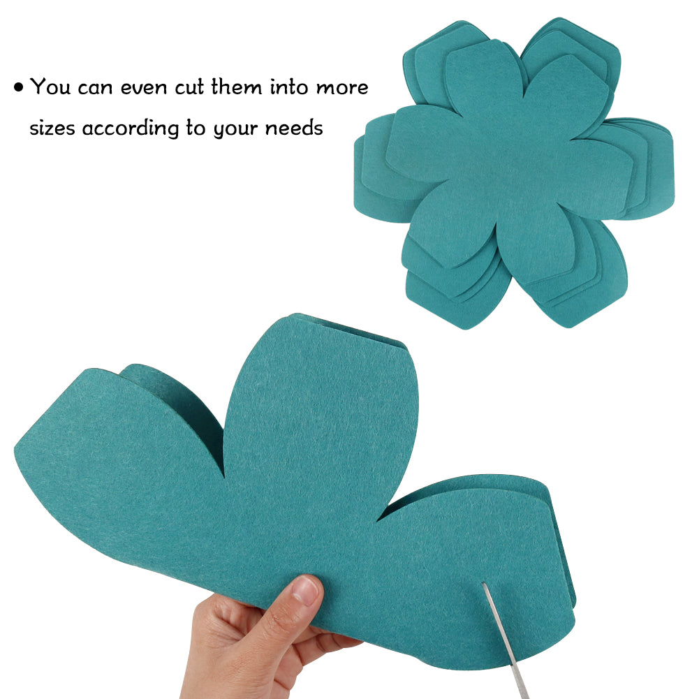 BYKITCHEN Pot and Pan Protectors, Set of 12 and 3 Different Sizes, Larger & Thicker Felt Pan Protector Pads, Cyan Pot Separators Protectors for Stacking and Protecting Your Cookware