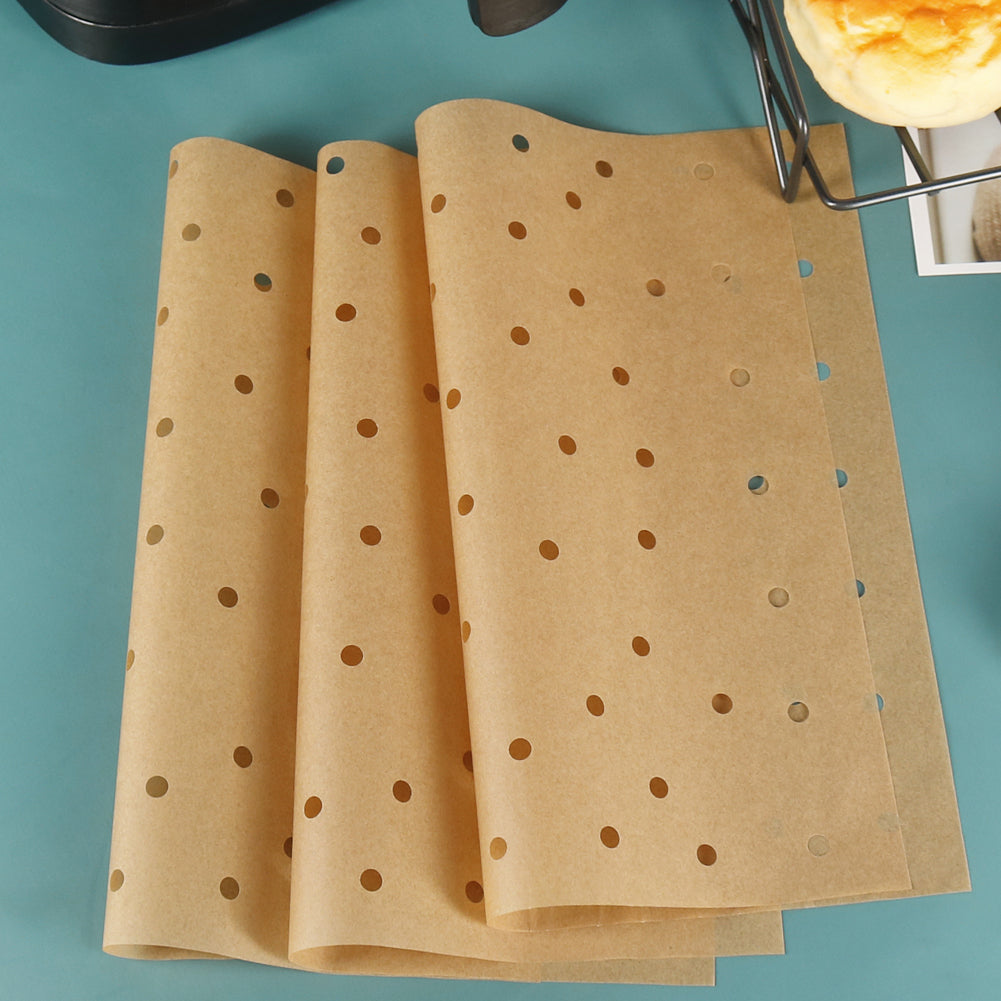 BYKITCHEN Air Fryer Oven Liners, 11x12 Inches, Nonstick Unbleached Rectangular Airfryer Parchment Paper for Ninja Foodi Air Fryer Toaster Ovens, XL Airfryer, Dehydrator and More (Set of 100)