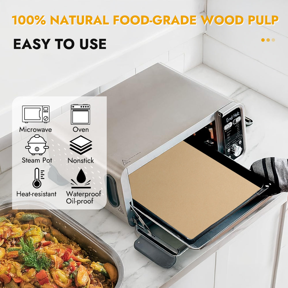 BYKITCHEN 12 Inch Air Fryer Parchment Paper for Ninja Air Fryer SP151 SP351 SP101 SP201 SP301, 120PCS Airfryer Disposable Liners for Ninja Foodi Airfryer Combo, Flip Up Toaster Oven Accessories