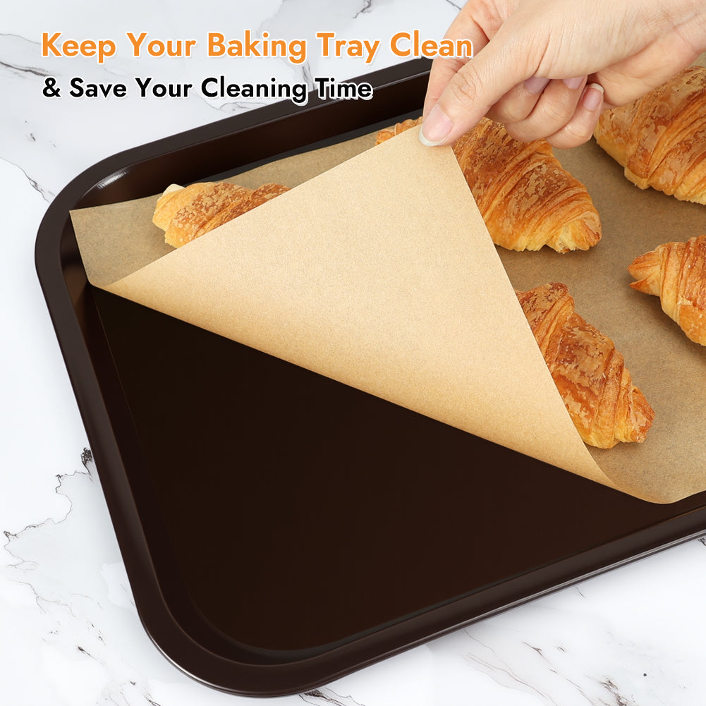 BYKITCHEN 9 x 13 Inch Parchment Paper Sheets, Non-Stick Precut Unbleached Baking Parchment Paper Liners for Oven, Air Fryer, Grilling, Cooking Bread Cake Cookie, Fits for Quarter Sheet Pan (120pcs)