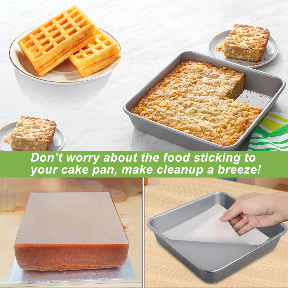 BYKITCHEN Tortilla Press Liners, 8x8 Inch Non Stick Parchment Paper Squares for Baking Pan, Compatible with Victori Tortilla Press, Roti Maker, Quesadilla Maker & Other 7-8 inch Tortilla Press(100pcs)
