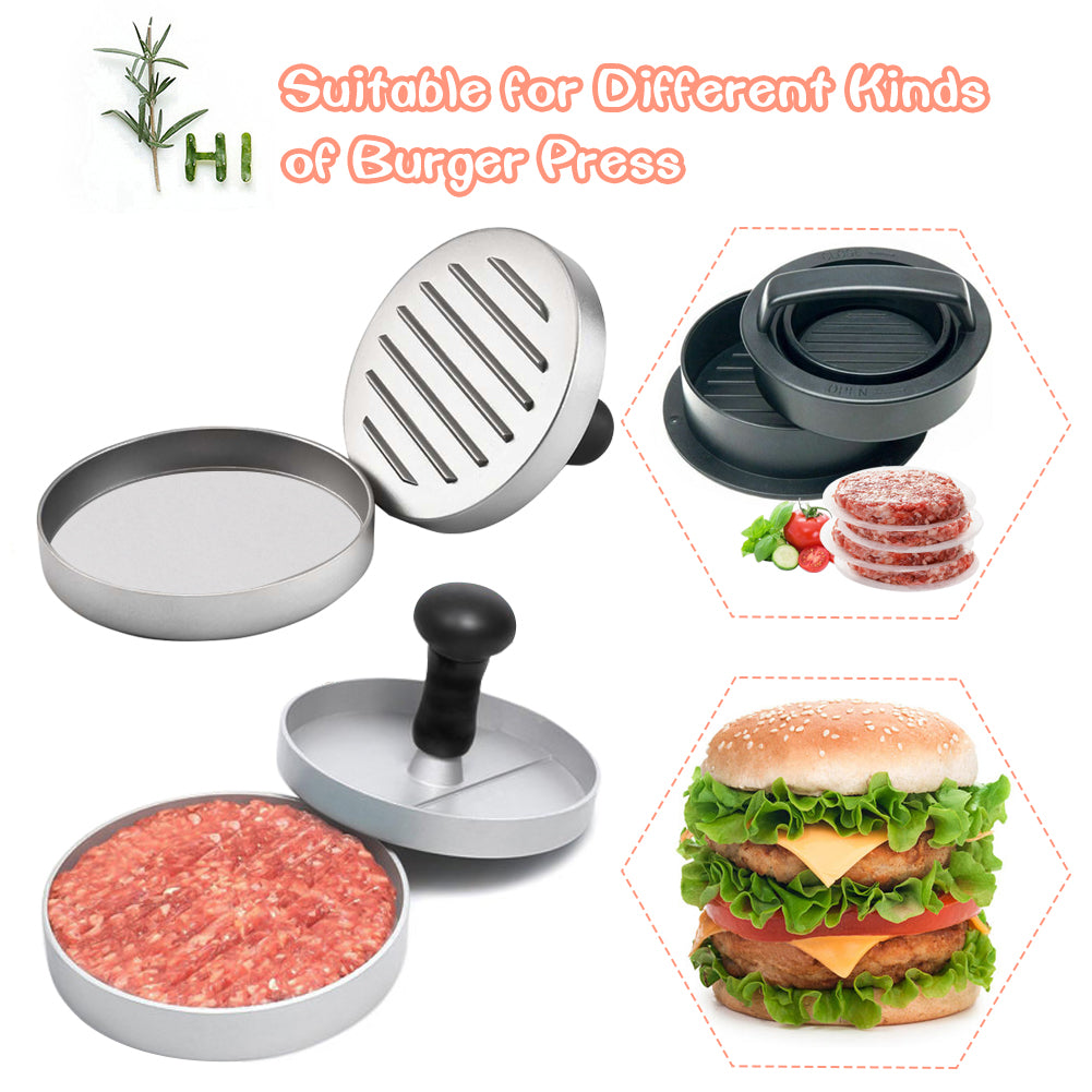 Burger Patty Paper Rounds for 4/4.5 Inch Burger Press, 200pcs 4.5inch Baking Parchment Rounds/Hamburger Patty Paper Sheet for Separating Burger Patty, Cookies and More (5.5/6/7/8/9/10/12in Available)