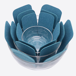 Pan Pot Protectors, Larger & Thicker Pan Protector Pads, 3 Different Sizes, 12 Pcs Pot Seperator Pads for Protecting and Stacking Your Cookware(Cyan)