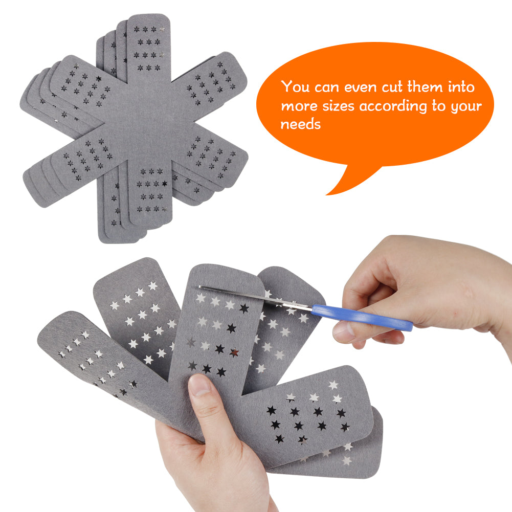 BYKITCHEN Pan and Pot Protectors, Larger & Thicker Pan Protectors with Stars, Set of 6 and 3 Different Sizes, Pot Protectors for Stacking and Protecting Your Cookware