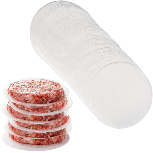 Burger Patty Paper Rounds for 4/4.5 Inch Burger Press, 200pcs 4.5inch Baking Parchment Rounds/Hamburger Patty Paper Sheet for Separating Burger Patty, Cookies and More (5.5/6/7/8/9/10/12in Available)