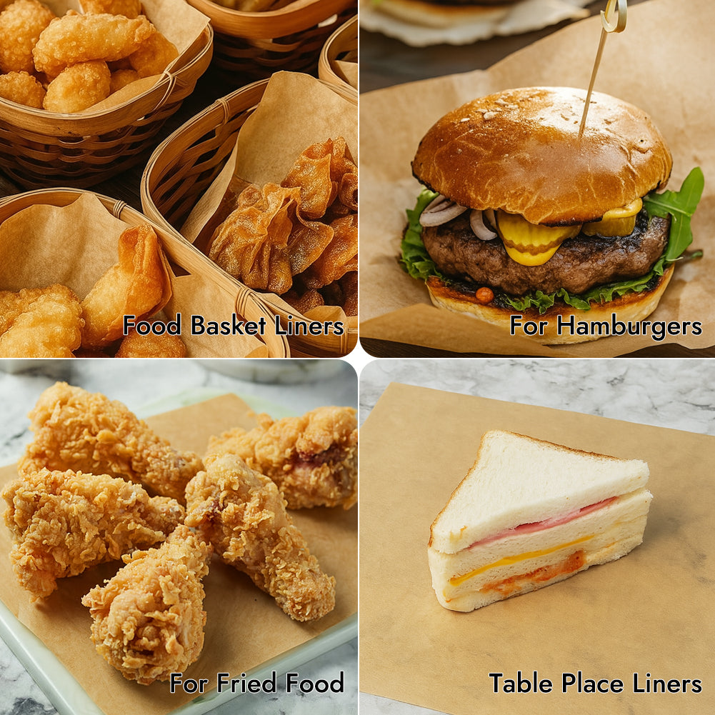 BYKITCHEN 200PCS 12 Inch Air Fryer Parchment Paper, Sandwich Wrapping Paper, Food Basket Liners, Airfryer Liners for Ninja Air Fryer SP101 SP201 SP301 SP151 SP351, Flip Up Toaster Oven Accessories