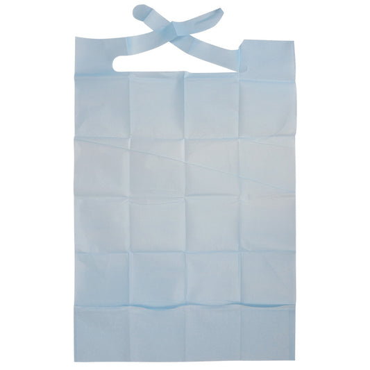 BYKITCHEN Disposable Paper Bibs 5 Pack – Waterproof and Oil-Resistant Adult Bibs  – Lightweight One-Time Use Bibs for Eating Cleaning or Crafting