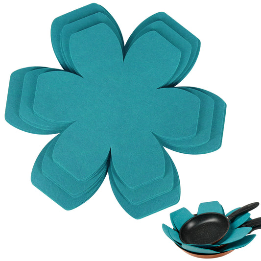 BYKITCHEN Stacking Pan Protectors, Larger & Thicker Felt Pan Separators Pads, Set of 9 and 3 Different Sizes, Pot Protectors for Storing and Protecting Your Cookware