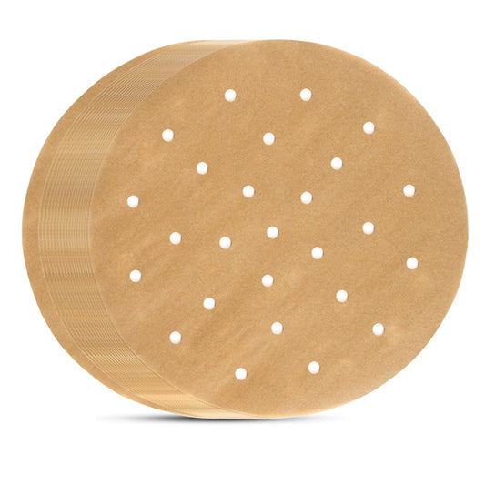 Round Air Fryer Liners, Set of 200, 8 Inch Air Fryer Parchment Paper/Bamboo Steamer Liners for Air Fryer, Steaming Basket and More(5/6/7/8/9/10in Optional)