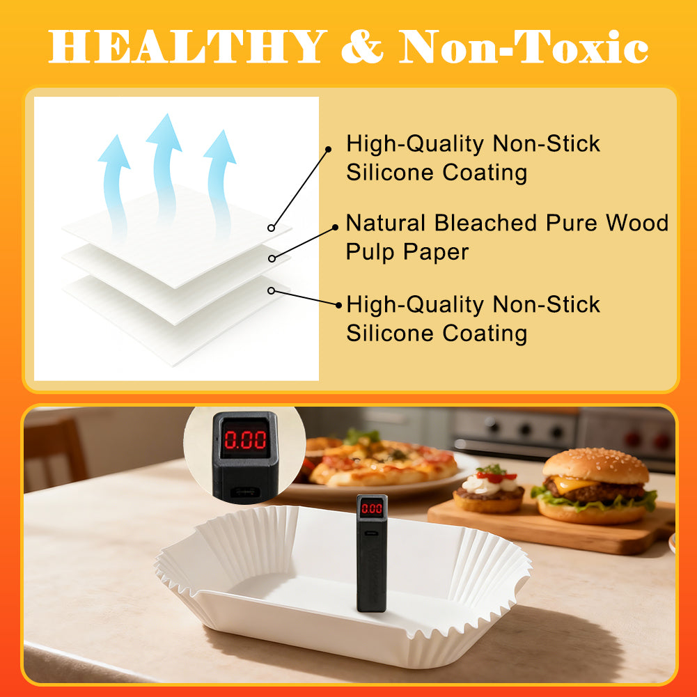 BYKITCHEN 120PCS Loaf Tin Liners for 2LB Bread Tins Baking Bread, Banana Bread, Non-Stick Cake Tin Liners for Loaf Pan, Air Fryer, Microwaves, Oven Safe, Heat Resistant