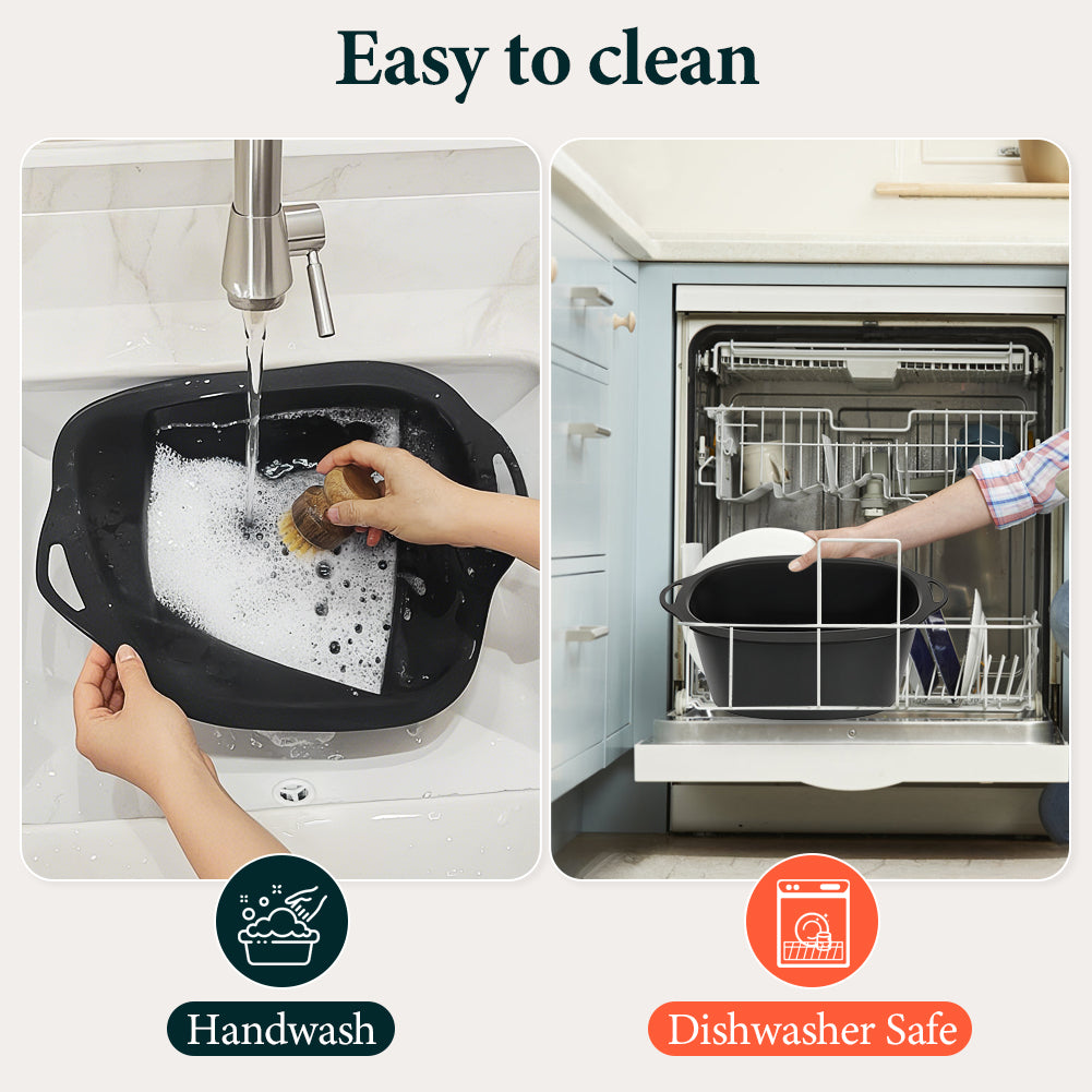 BYKITCHEN Silicone Slow Cooker Liners Compatible with Ninja Foodi Possible Cooker 8 in 1 MC1001UK, MC1001UKSTGD, MC1001UK Series, 2Pcs Reusable Silicone Liner, Ninja Slow Cooker Accessories