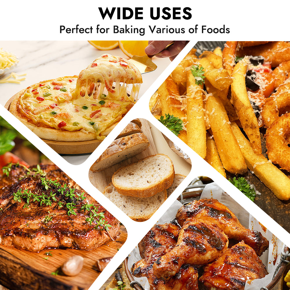 BYKITCHEN 200PCS 12 Inch Air Fryer Parchment Paper, Sandwich Wrapping Paper, Food Basket Liners, Airfryer Liners for Ninja Air Fryer SP101 SP201 SP301 SP151 SP351, Flip Up Toaster Oven Accessories