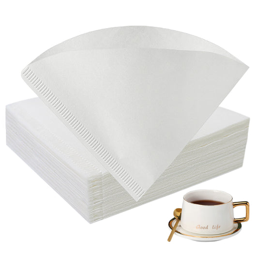 Coffee Filter Paper, Size 02, Set of 200, Natural Disposable Coffee Filters, Cone Paper Filters for Coffee Dripper & Pour Over Coffee Maker (White)