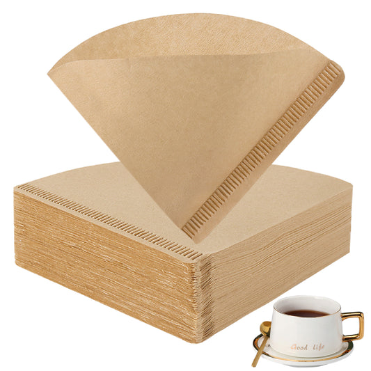 Coffee Filters 01, Set of 200, Disposable Coffee Filter Papers, Size 01，Unbleached Cone Paper Filters for Coffee Dripper & Pour Over Coffee Maker (Natural Brown)