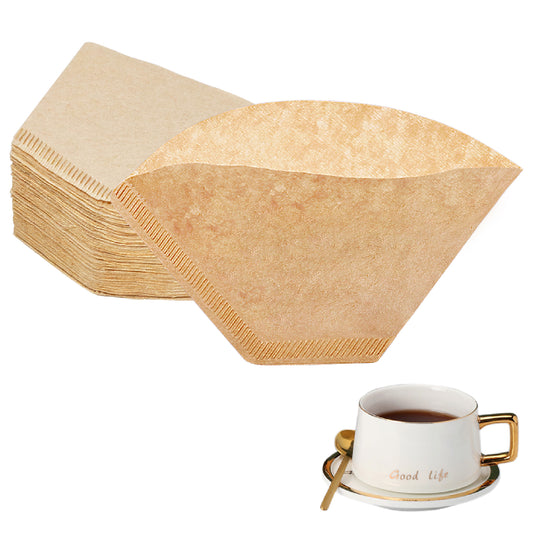 BYKITCHEN Cone Coffee Filters, Set of 200, Size 2 Coffee Filters Cone Paper, Natural Unbleached Paper Filters for Pour Over Coffee Dripper and Coffee Maker (2-6 Cup)